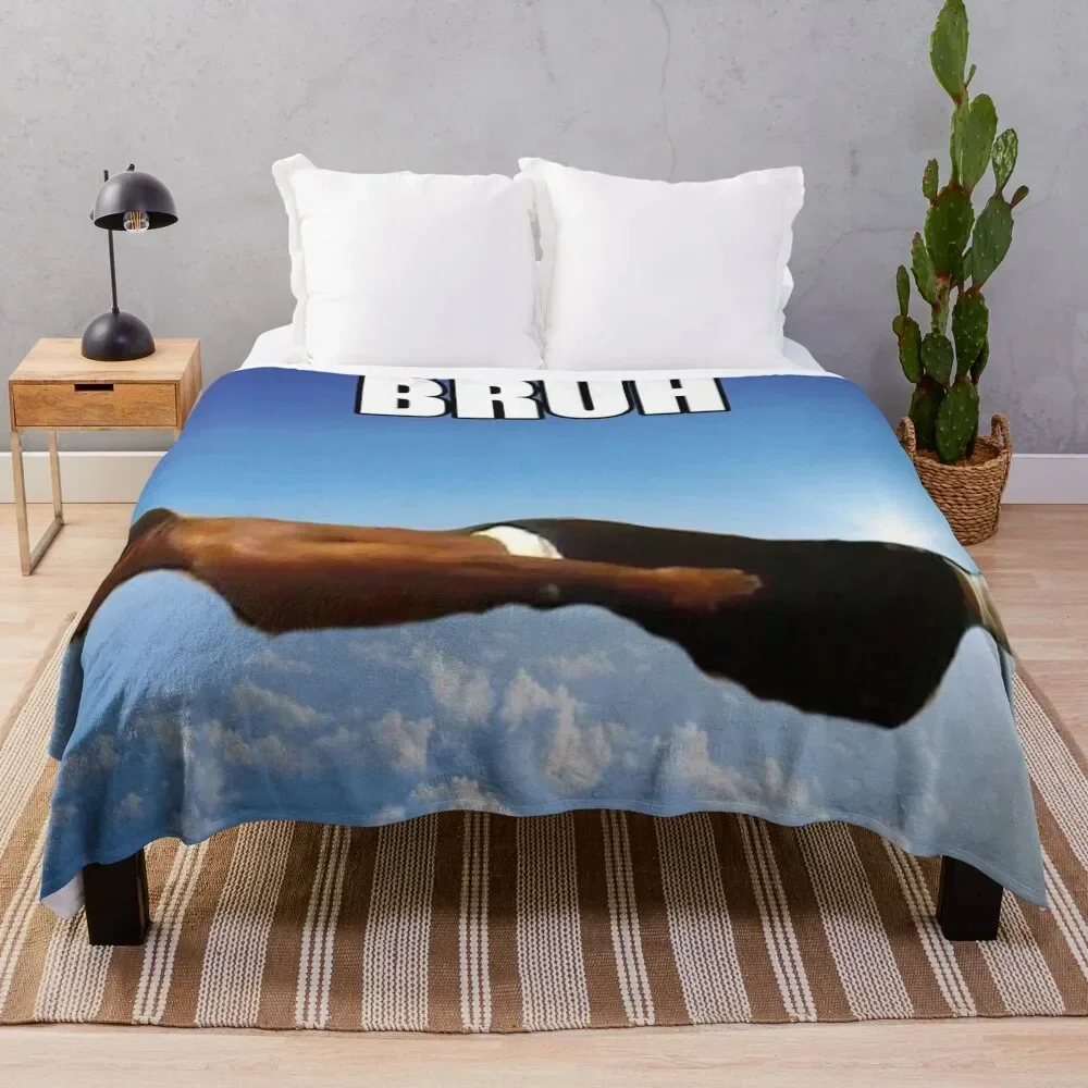 Bruh guy tapestry tapestries Throw Blanket Winter beds Bed Fashionable Thermals For Travel Blankets