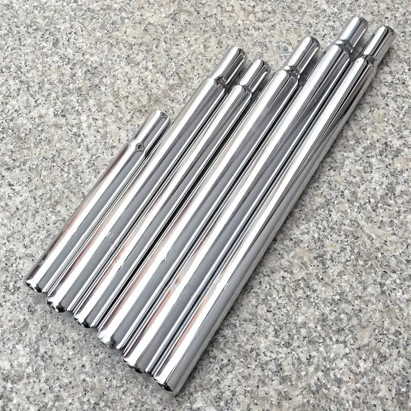 Bicycle Seat Post Chrome Plated Steel Multi-Size Optional Universal Replacement For Mountain Road Bikes
