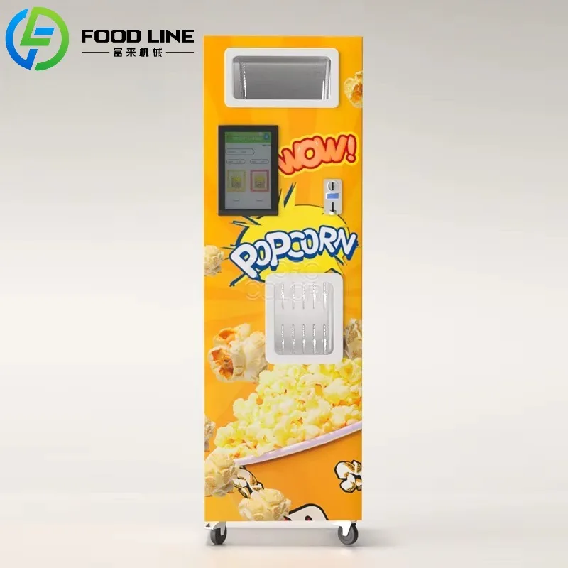 Beliebter intelligenter kommerzieller Verkaufsautomat Roboter zur Herstellung von Popcornmaschinen Automatischer Popcorn-Verkaufsautomat für das Einkaufszentrum