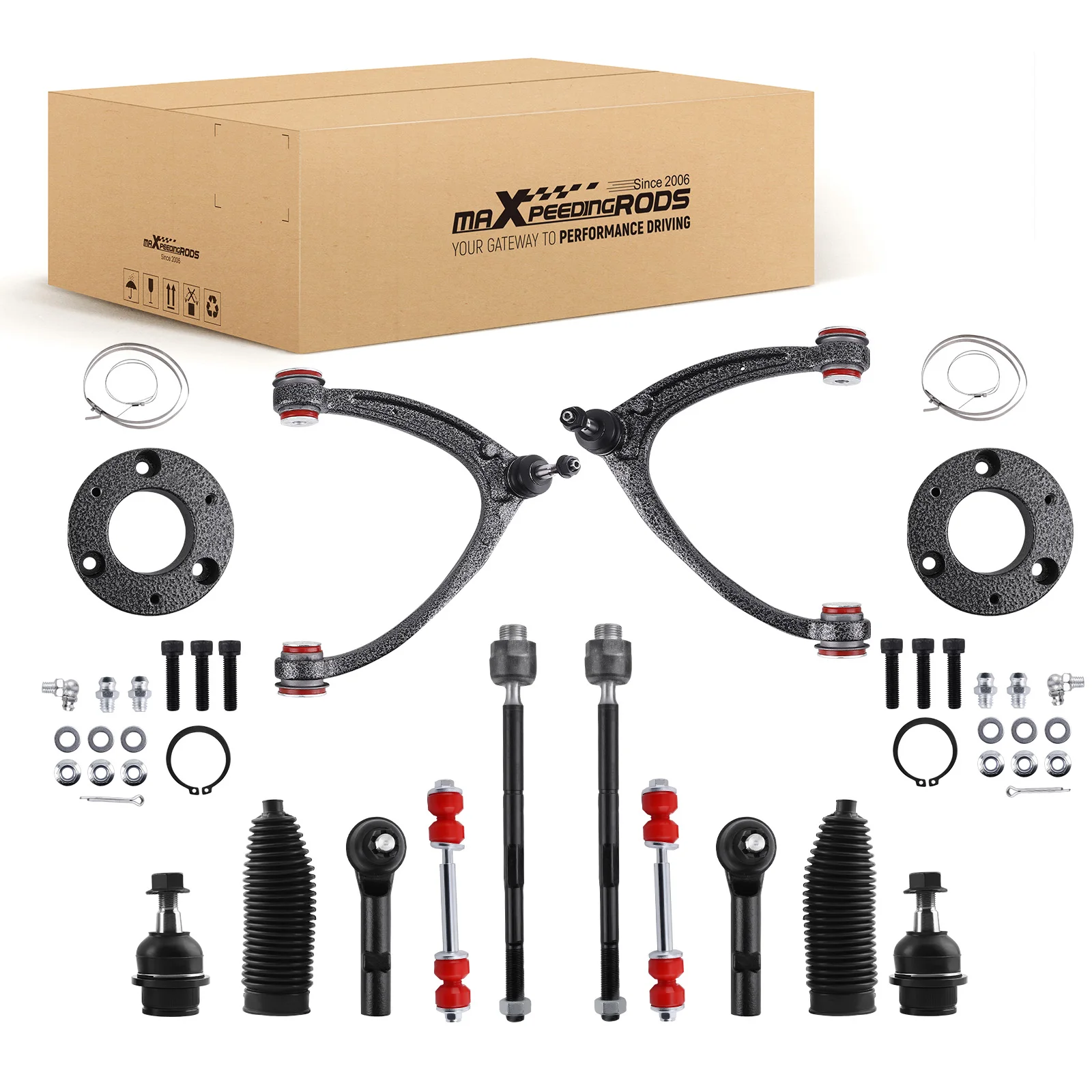 

14pcs Front Control Arms w/PU Bushing For 2007-2013 2014 Chevy Avalanche Tahoe