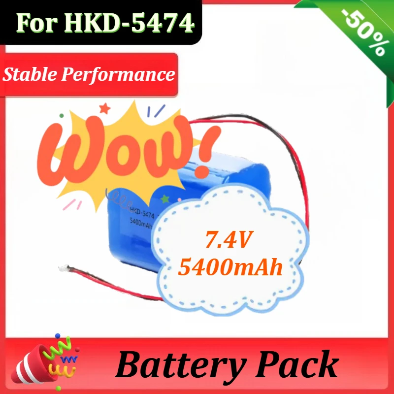 

7.4V 39.96Wh 5400mAh for HKD-5474 Rechargeable Lithium-ion Battery Pack