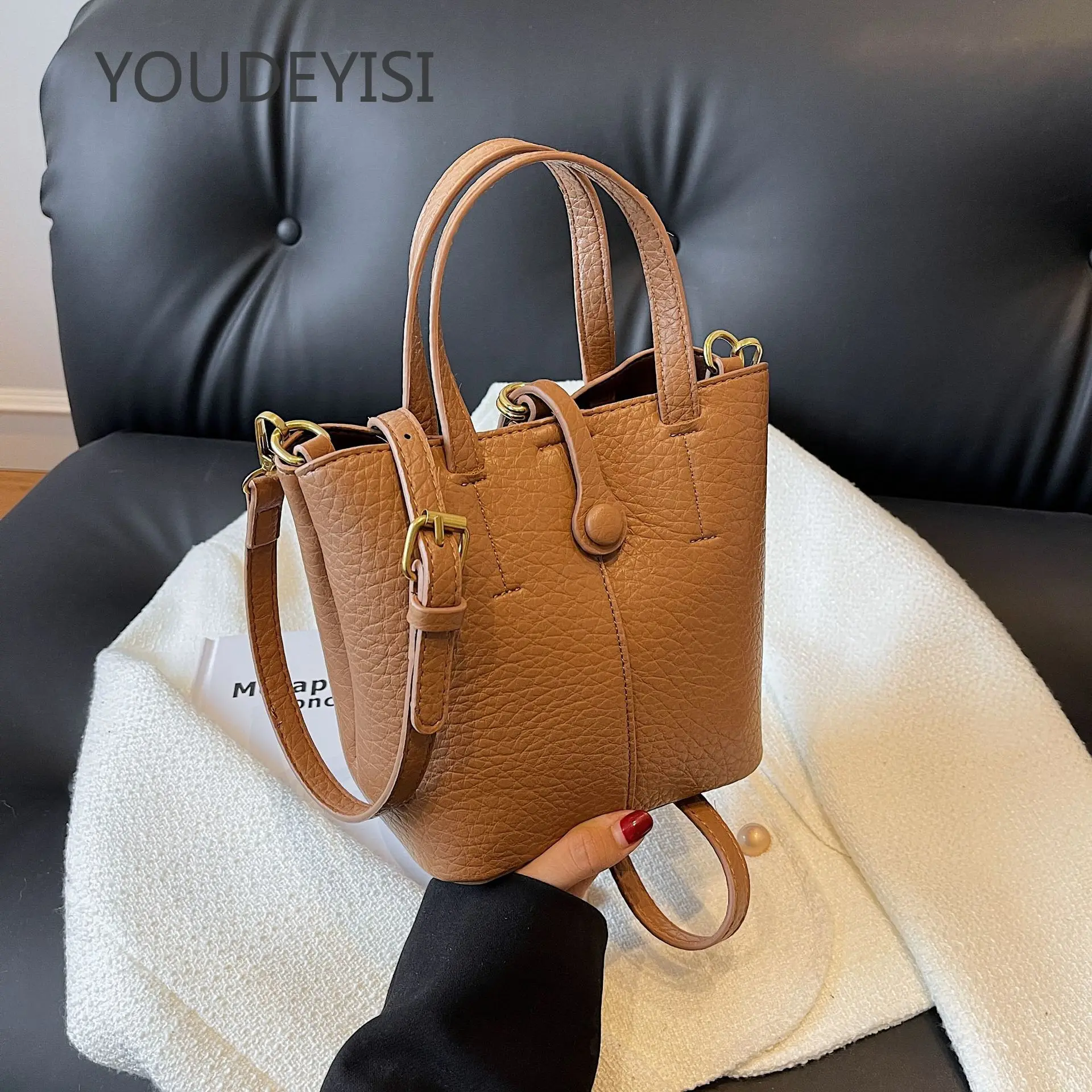 YOUDEYISI Bucket Bag: Women\'s Bag, High-end Retro, Popular Portable Messenger Bag, All-match Small Bag