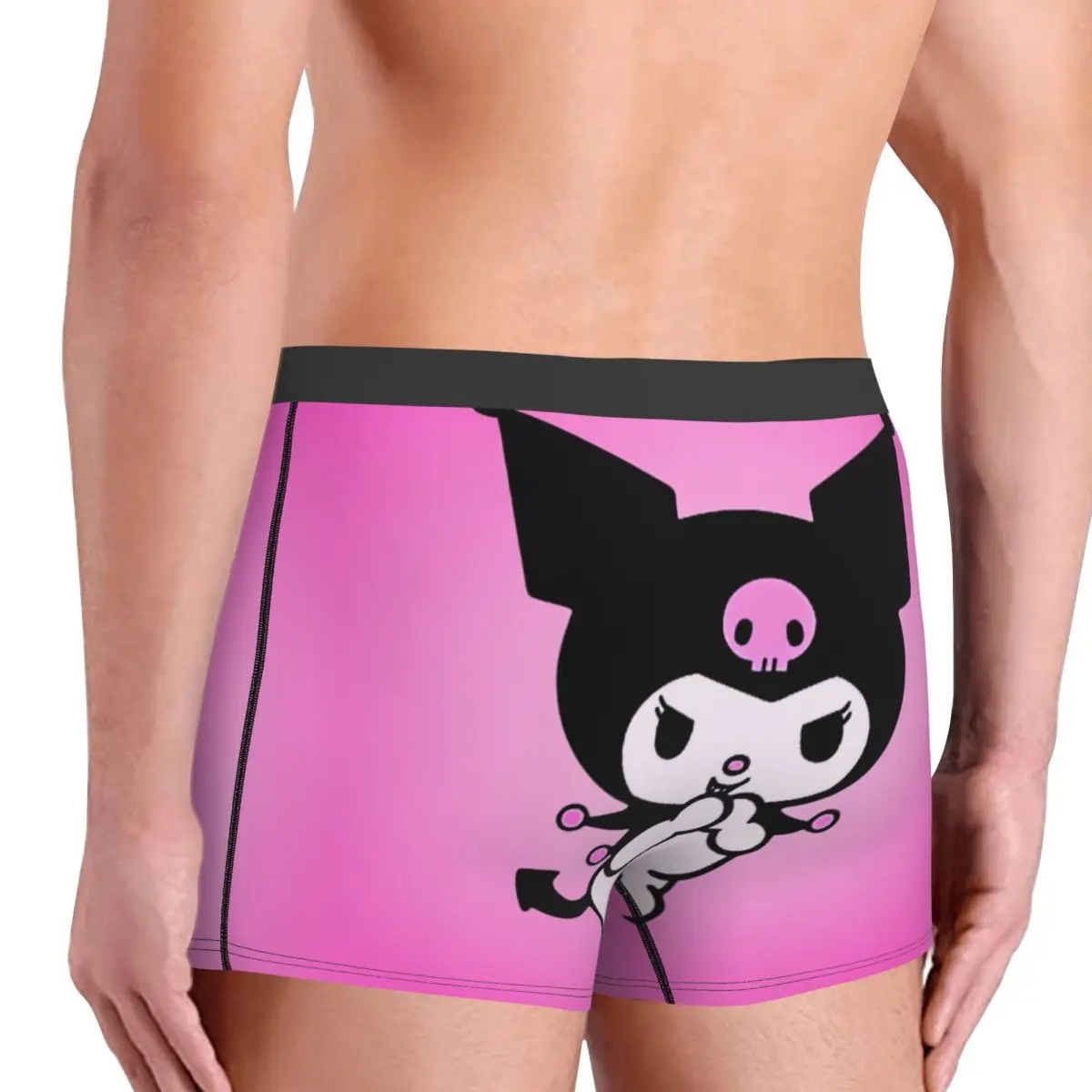 مخصص Kuromi موضة فيلم الملابس الداخلية الرجال تنفس لطيف طباعة Kawaii سراويل داخلية للرجال السراويل سراويل لينة السروال للذكور