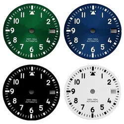 NH35 29mm Dial Sterile Watch Dial Green Luminous Fit NH35 3/3.8 O'Clock Crown Automatic Movement Watch Accessories Parts