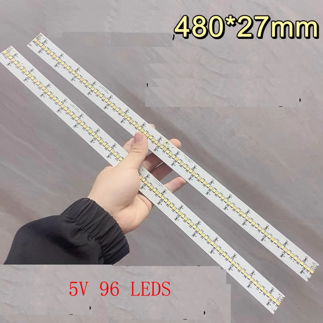 

8pcs 48cm 5v CCT LED Hard Strip Rigid Bar 96 leds Double Color Dual Color Warm White+White 3000K 4000k 6000k 27mm Width Diy Use