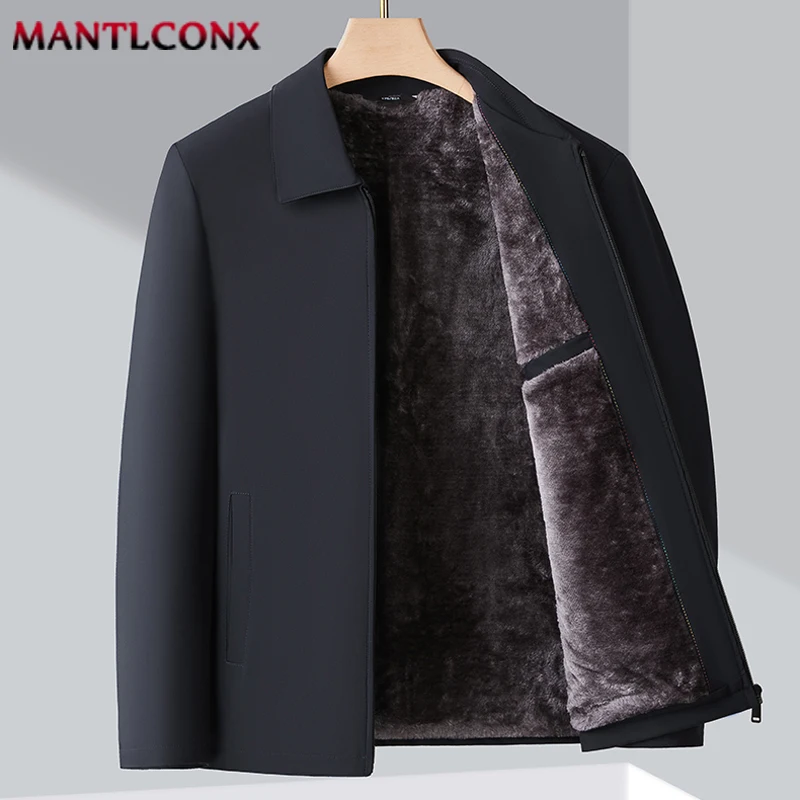مصدات الرياح بليزرات دافئة الصوف الداخلية الرجال الشتاء سترة الأعمال معاطف سترة جاكيتات للرجال الحرارية الرجال معاطف الشتاء L-XXXL #1