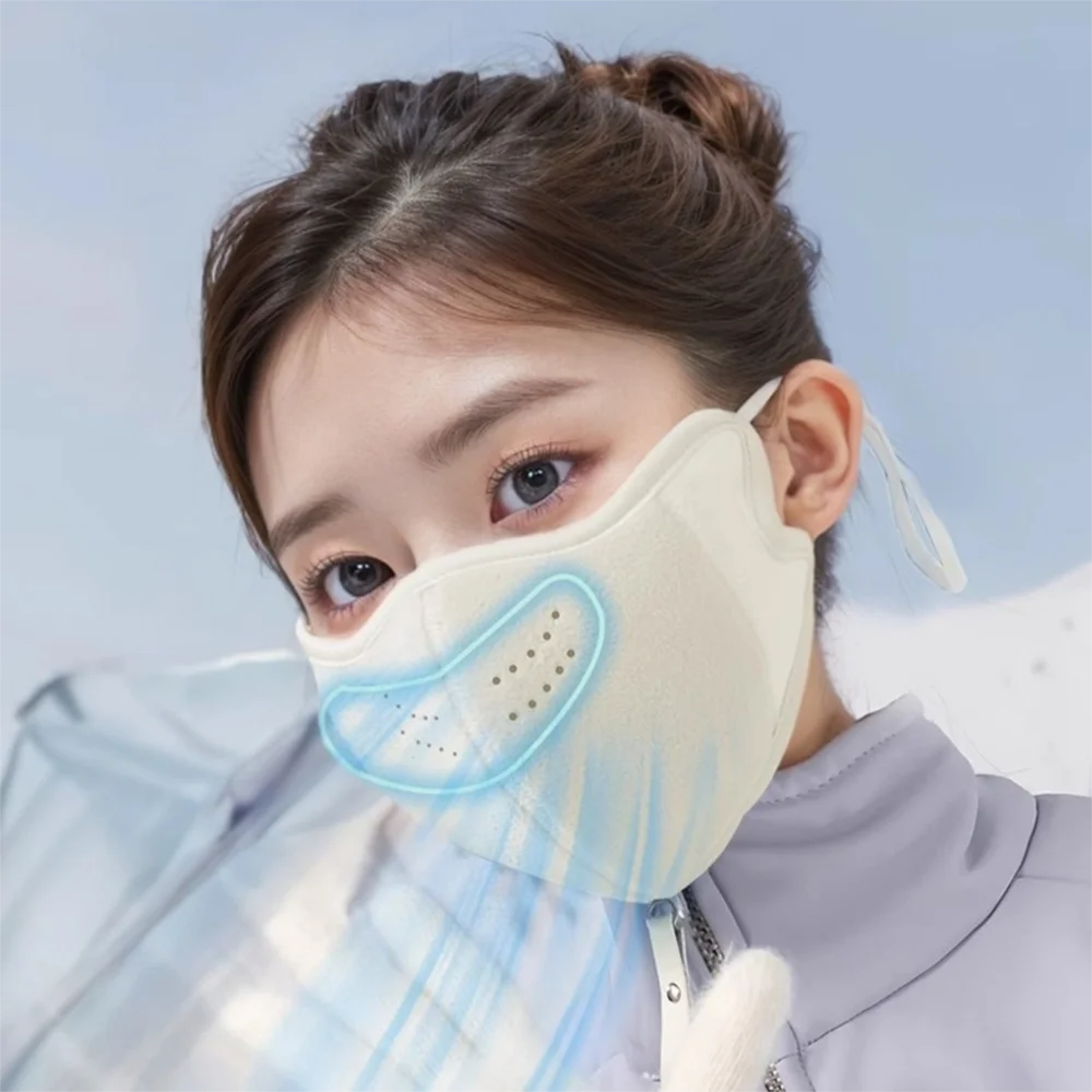 패션 겨울 따뜻한 열 마스크 Coldproof Windproof 겨울 자전거 사이클링 마스크 두꺼운 통기성 스키 페이스 커버
