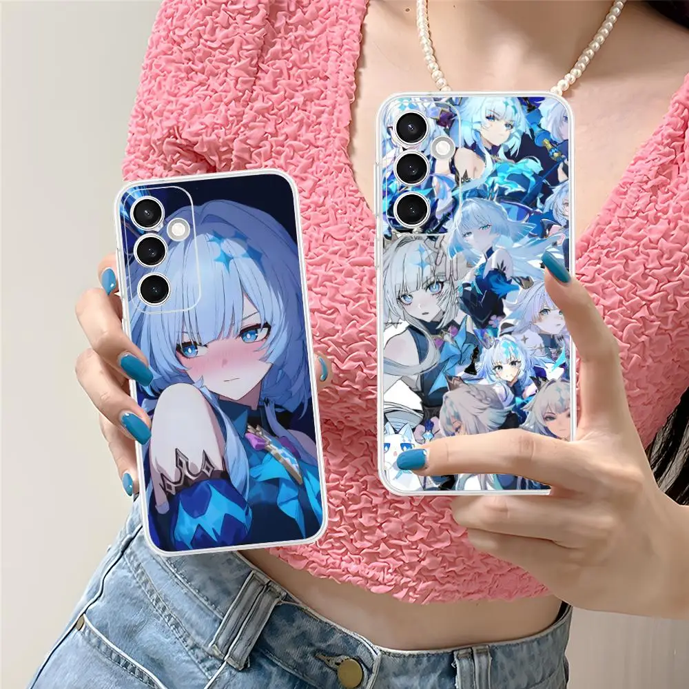 HSR Cerydra Phone Case for Samsung Galaxy S25 S24 S23 S22 S21Plus FE Ultra Soft TPU Clear Shockproof Cover