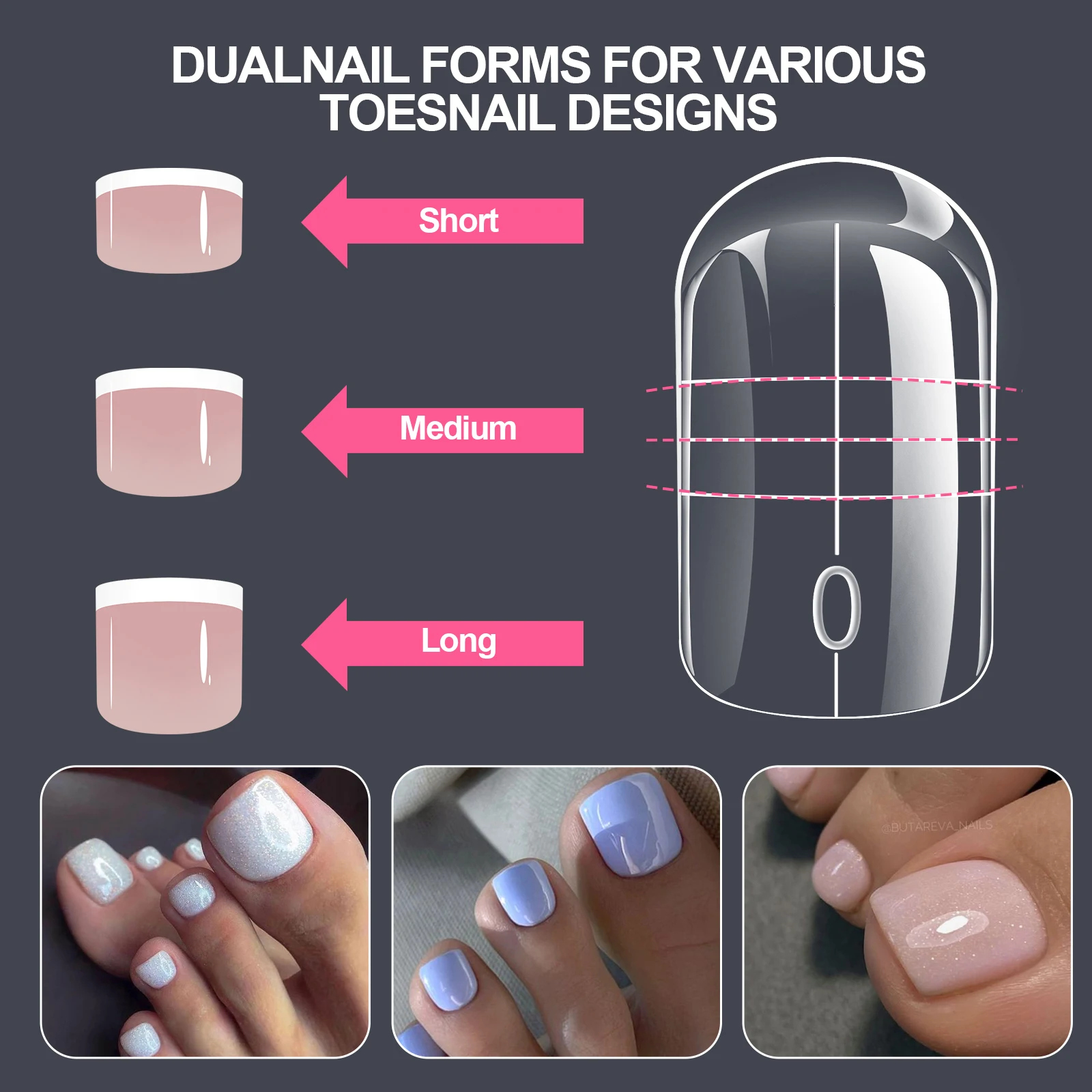 150 قطعة/صندوق تو المزدوج استخدام مسمار قالب ل البولي ايثيلين تمديد هلام أظافر الاستخدام المزدوج قالب قابلة لإعادة الاستخدام غطاء كامل قالب الاكريليك العلوي #6