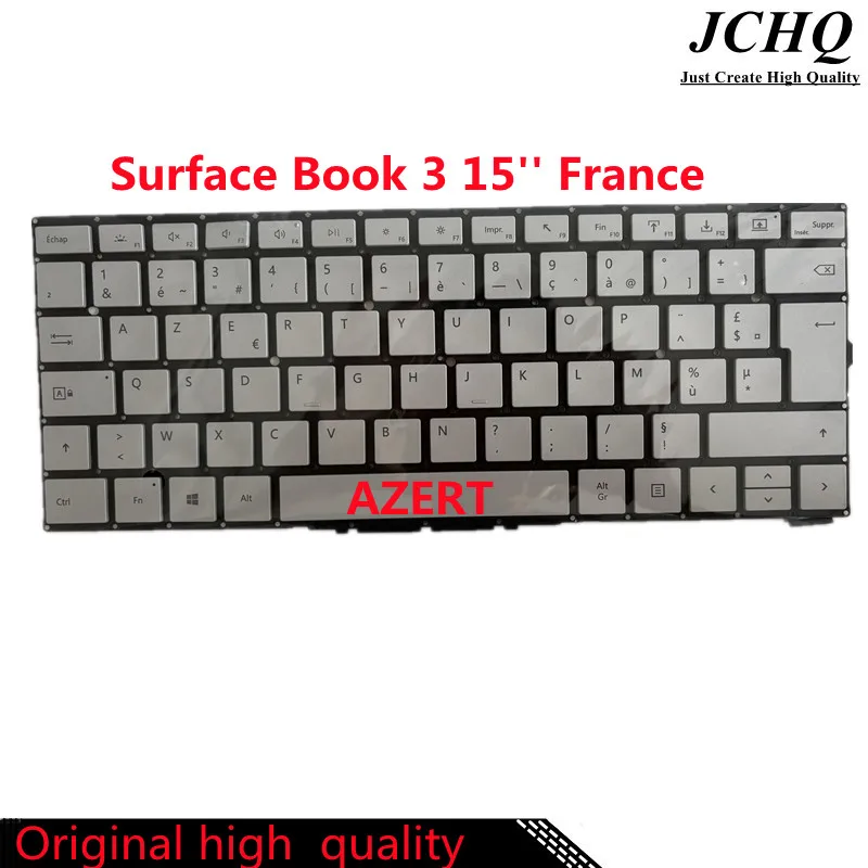 Imagem -01 - Jchq-azert Substituição do Teclado para o Microsoft Surface Book Versão fr 135 15 1907 1909 1908 Original jchq azert substituicao do teclado para o microsoft surface book versao fr 135 15 1907 1909 1908 original 01