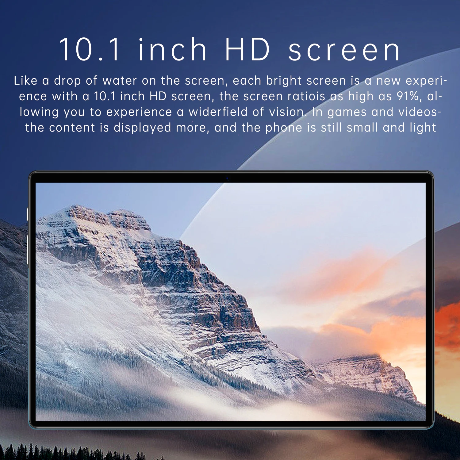 نظام أندرويد 13 جديد 10.1 بوصة، 6 جيجابايت + 128 جيجابايت، ثماني النواة، وضع الاستعداد المزدوج للبطاقة 4G LTE، بطارية 6000 مللي أمبير في الساعة، بلوتوث من النوع C #4