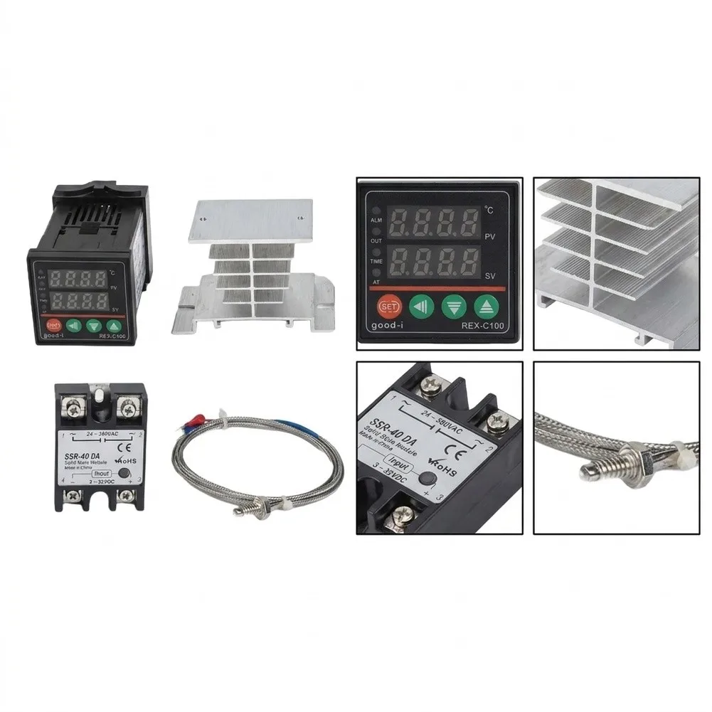 27*45*58mm Digital Temperature Thermostat Temperature Management Industrial Heat Sink Set 14-bit High Resolution