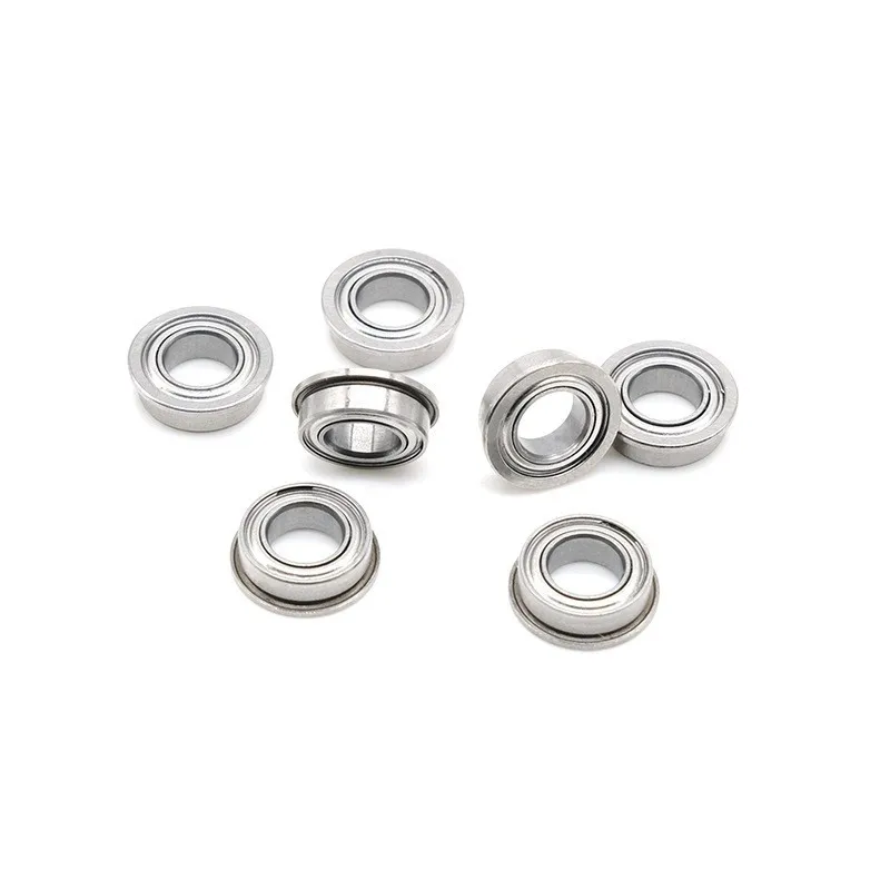 10pcs MF52ZZ MF62ZZ MF63ZZ MF74ZZ MF83ZZ MF84ZZ MF93ZZ To MF148ZZ Miniature Flange Metal Shielded Flanged Bearings