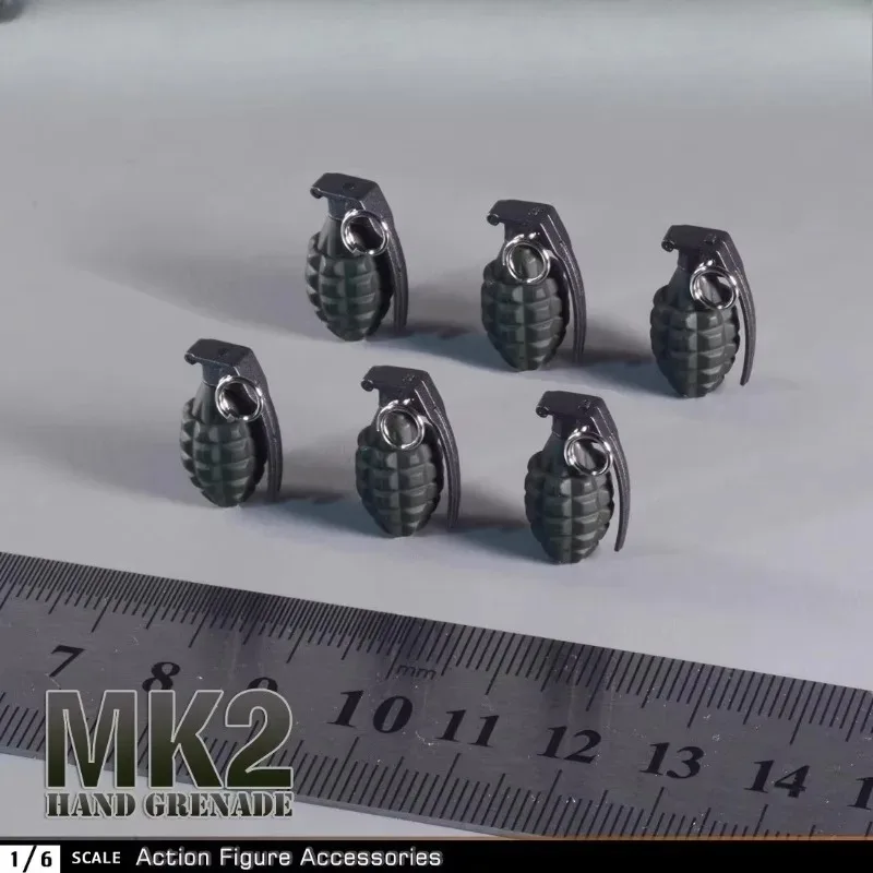 1/6 مقياس الجندي الأناناس الرصاص MK2 M26 اليد قنبلة يدوية دمية سلاح نموذج ل 12 ''عمل أرقام المشهد التبعي #5