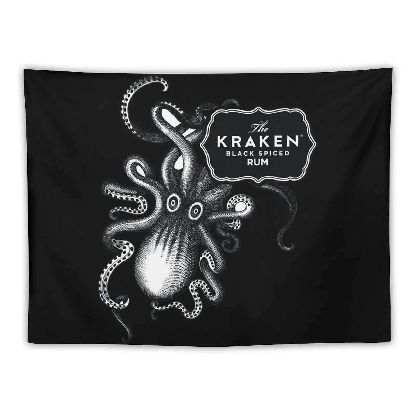 Kraken Rum Tapestry Mushroom For Bedroom Aesthetic Room Decoration House Decorations Tapestry