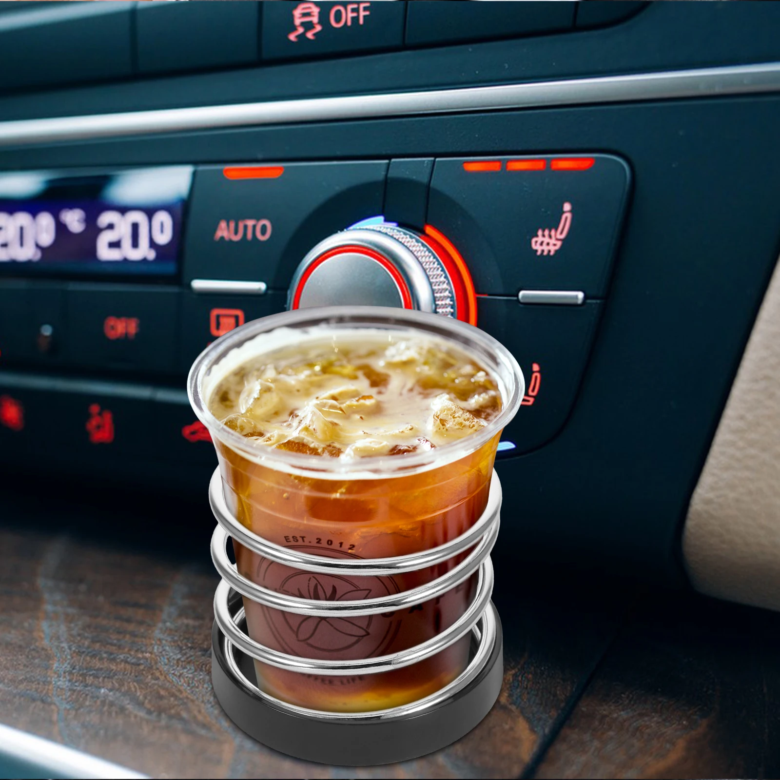 

1pc Car Drink Holder Cup Insert Premium Material Durable Quality Suitable All Vehicle Models Practical Summer Winter Can Storage