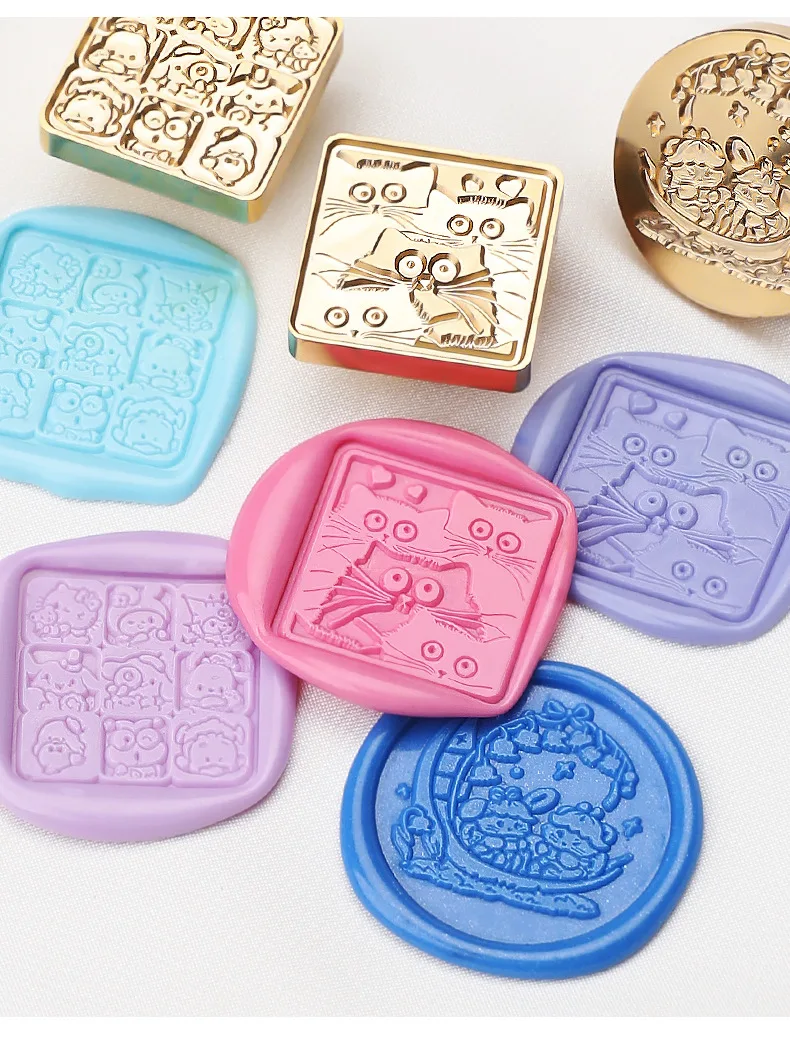 Wax Seal Stamp Cute Animals Stamp Head For Cards Envelopes Festival Invitations Scrapbooking Fire Paint Sealing Head