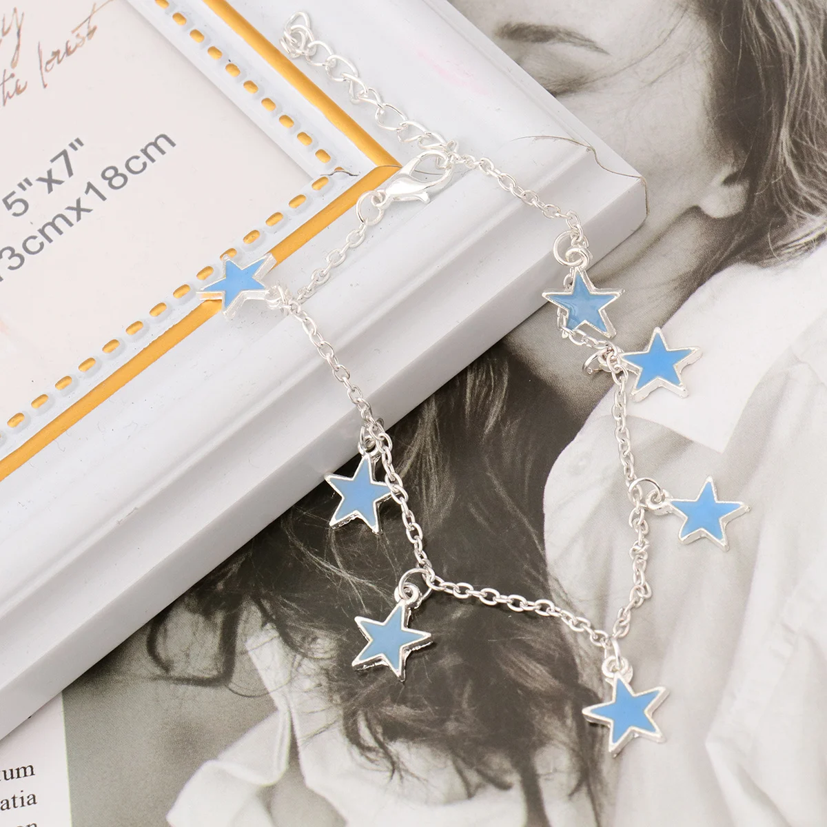 

Light Pentagonal Star Anklet Casual Beach Style Women Girls Ankle Chain Elegant Lightweight Anklets