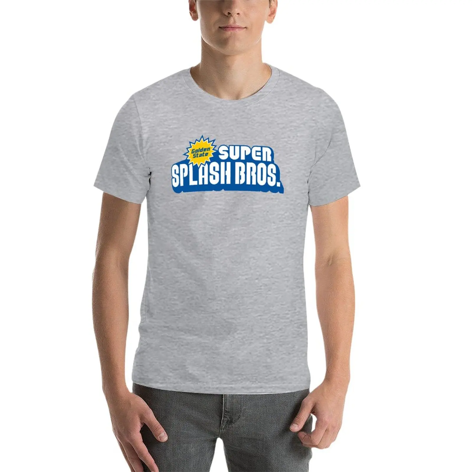 Bros Super Splash Bros, nova moda coreana de manga curta t-shirt para homens, fã de esportes t-shirts, estilo vintage