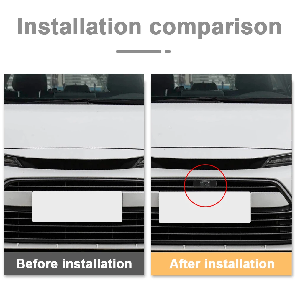 Carsanbo Fit for Toyota Levin 2023 Car Front View Camera CCD AHD 150° Wide Angle Night Vision Fisheye Waterproof Vehicle Camera