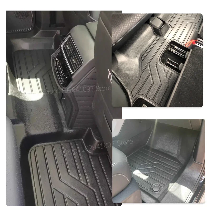 Car Floor Mats For Volkswagen Teramont VW Atlas CA1 2017-2024 5seat 7seat Waterproof Covers Foot Carpet LHD Pad Auto Acesssories