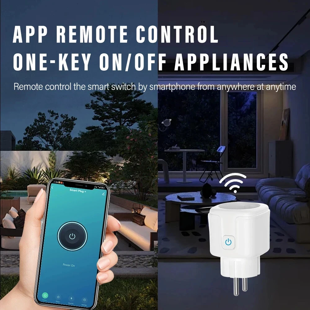 WiFi Zigbee3.0 EU Smart Outlet Plug Built-in Power Consumption Monitor Timer Remote Control Appliance Scene Automation Socket