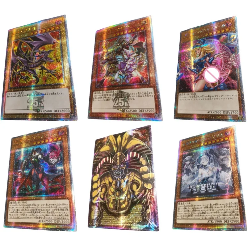 Flash Card Yu-Gi-Oh! Black Magician Girl Labrynth Exodia Diabellstar The Black Witch Diy Action Toy Figure Anime Game Collection