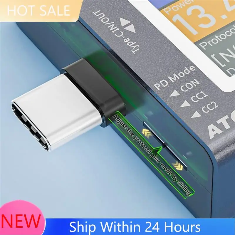 ~【IN  Stock】Power Meter With Digital Display USB Tester Multi-Function Voltage Current Monitor 4-In-1 Digital Sensor