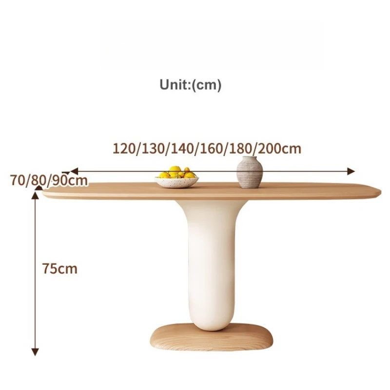كريم نمط غرفة المعيشة طاولات الطعام مطعم الشمال التفاوض طاولات الطعام بسيطة مكتب أثاث خشبي La Mesa MHCZ #5