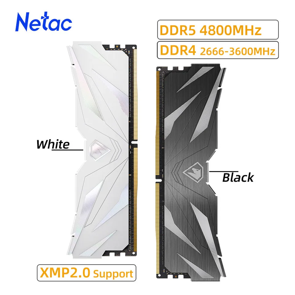 Netac-DDR4 RAM,32GB, 16GB, 8GB, 3200MHz, 3600MHz,ddr5,4800MHz,xmp2