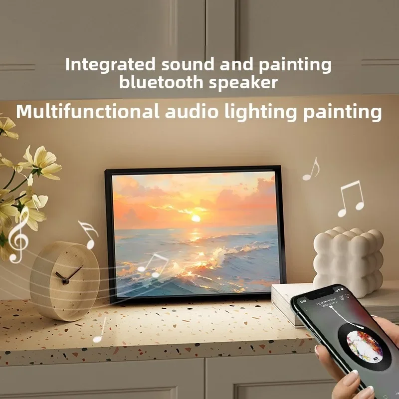 Lighting painting, wireless bluetooth speaker, bedside desktop ornament