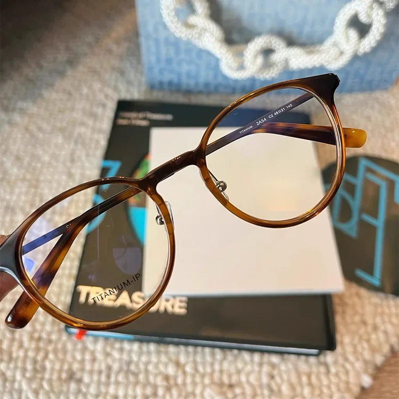 

Оправы для очков KIZN из чистого титана, винтажные, для женщин и мужчин, 2025, новинка, хит продаж, популярные, овальные, из ацетата, с возможностью индивидуального заказа