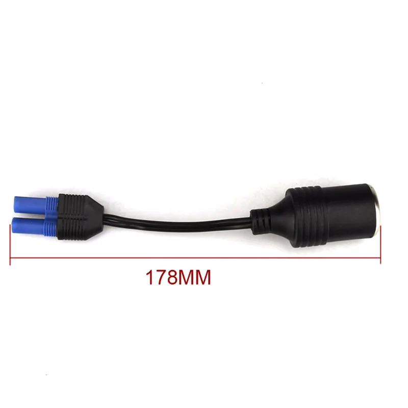

1PCS Auto Car 12V EC5 Adapter To Female Car Cigare Lighter Socket Plug Connector New PVC Plastic 12-24V Full Copper Wire Core