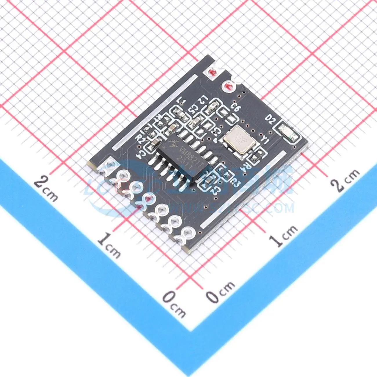 1pcs TM-03 -9P 19.6x16mm transmitter 450MHz OOK ASK RF Wireless Communication Module for Smart Home System