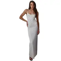 2026 New Womens Polka Dot French Style Long Slip Dress Sleeveless Hip Hugging Slim Fit Casual Women Clothing - Image 3