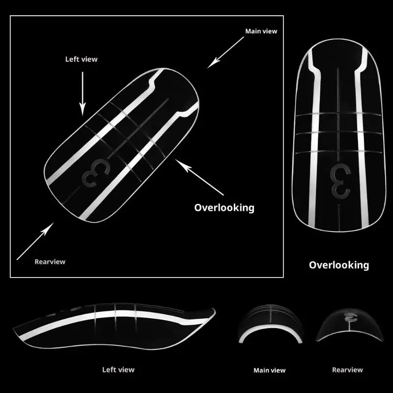 140 Pz/scatola Copertura Completa Unghia Del Piede Finto Ultra Sottile Trasparente Presse Sul Dito Del Piede Unghie Consigli Acrilico Artificiale Falso Unghie artistiche Strumento di Manicure