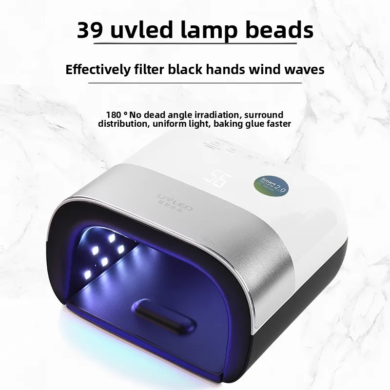 

Nail Dryer Smart 2.0 48w Uv Led Lamp Nail With Smart Timer Memory Invisible Digital Timer Display Nail Drying Machine