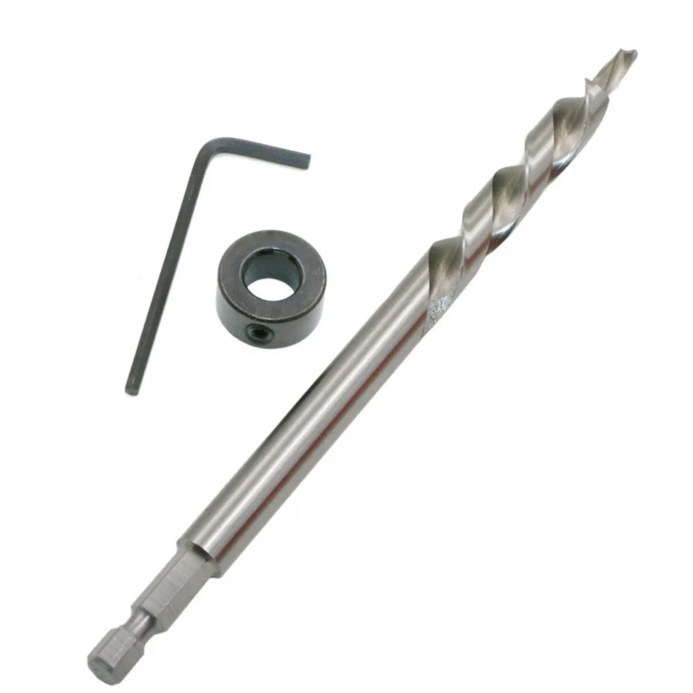 Professional Pocket Hole Hole Drill Bit with Small Tip Clearance Hole and Large Diameter for Flat Bottomed Hole