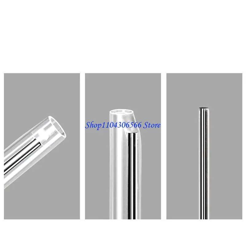 02DD 100pcs 1.3mm Dia 45mm 60mm Length Heat Shrinkable Tube 1.3mm Steel Needle Popular Clear PE Fiber Tubes