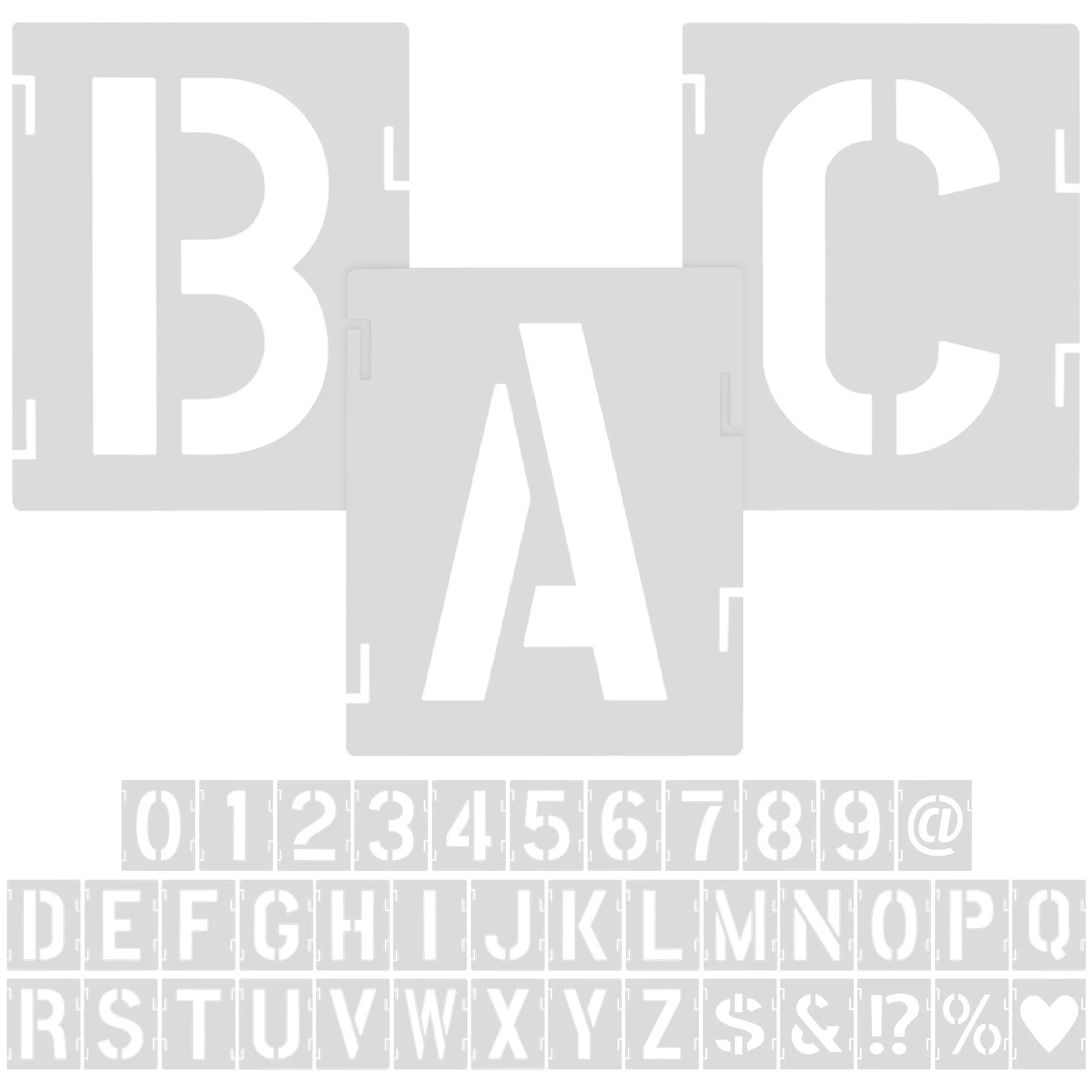 

Doodle Drawing Template Stencil for Painting Plastic Reusable Stencils Letter Crafts DIY The Pet Alphabet