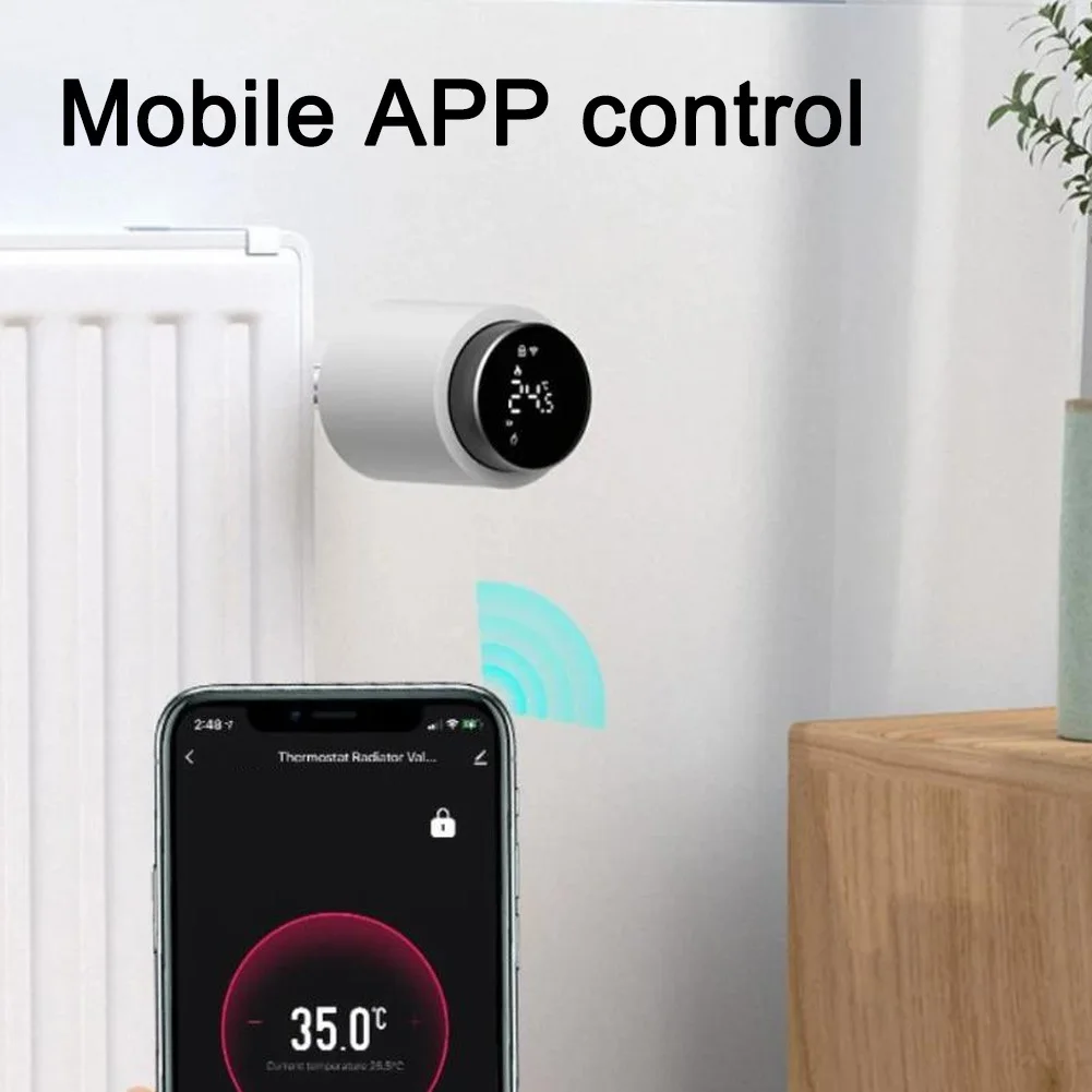 For Zigbee 3.0 Thermostatic Radiator Valve with Temperature Control Compatible with For Tuya Smart Heating Solutions