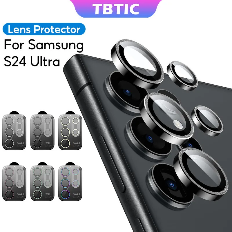 TBTIC for Samsung S24 Ultra Plus Camera Lens Protector Tempered Glass Full Coverage Anti Scratch Shockproof