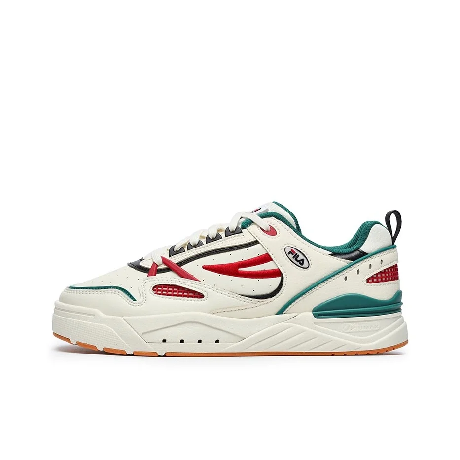 FILA Slam 22 Skateboard Shoes Women's Low Top Antique White/High Mountain Green F12W231217FAA