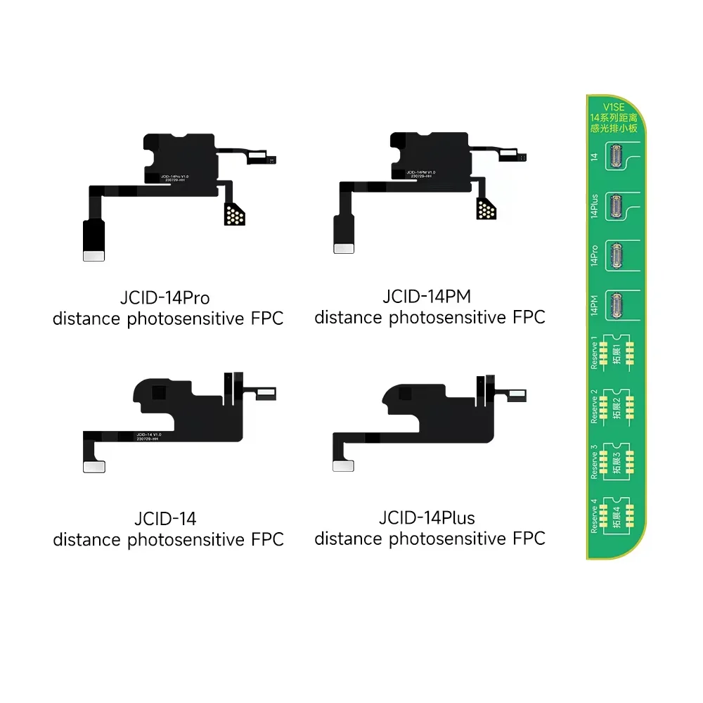 JCID V1SE V1S Pro JC Receiver FPC Ear Speaker Flex Cable for iPhone X 11 12 13mini 14 15 PM Face ID True Tone Repair