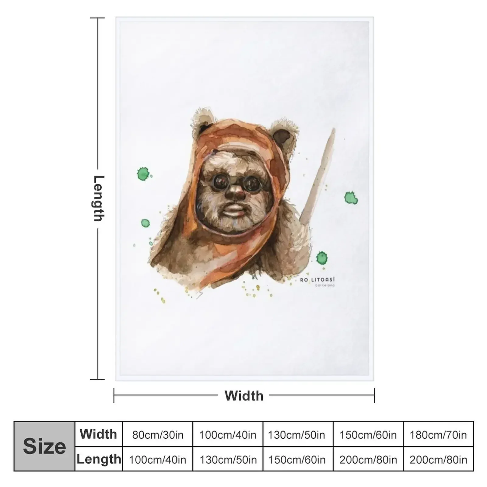 New Ewok Throw Blanket Sofa Quilt bed plaid Blankets