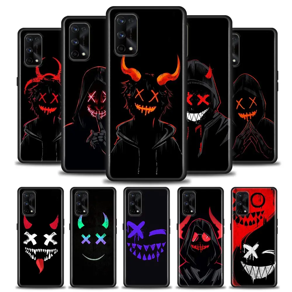 Black Devil Bad Boy Phone Case For Realme NARZO 50A 50I 50 60 60X 20 GT NEO 2 2T C55 C53 C35 C33 C31 C30 C21 C21Y PRO 5G Cover