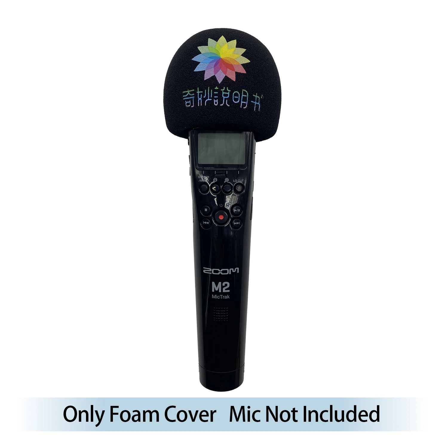 Pop FilterCustomized TV Logo Square флокирующая губка Printing Mark Mic Windscreens телевизионные станции для интервью для ZOOM M2