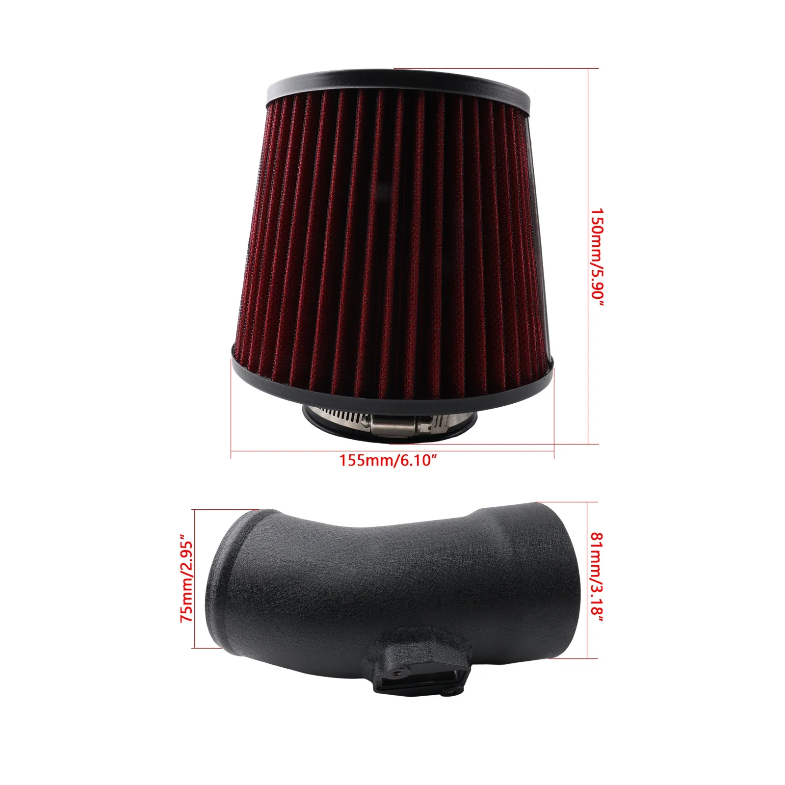 Cold Air Intake Kit for Mini Cooper F55 F56 F57 2018+ Cooper S JCW Performance Upgrade