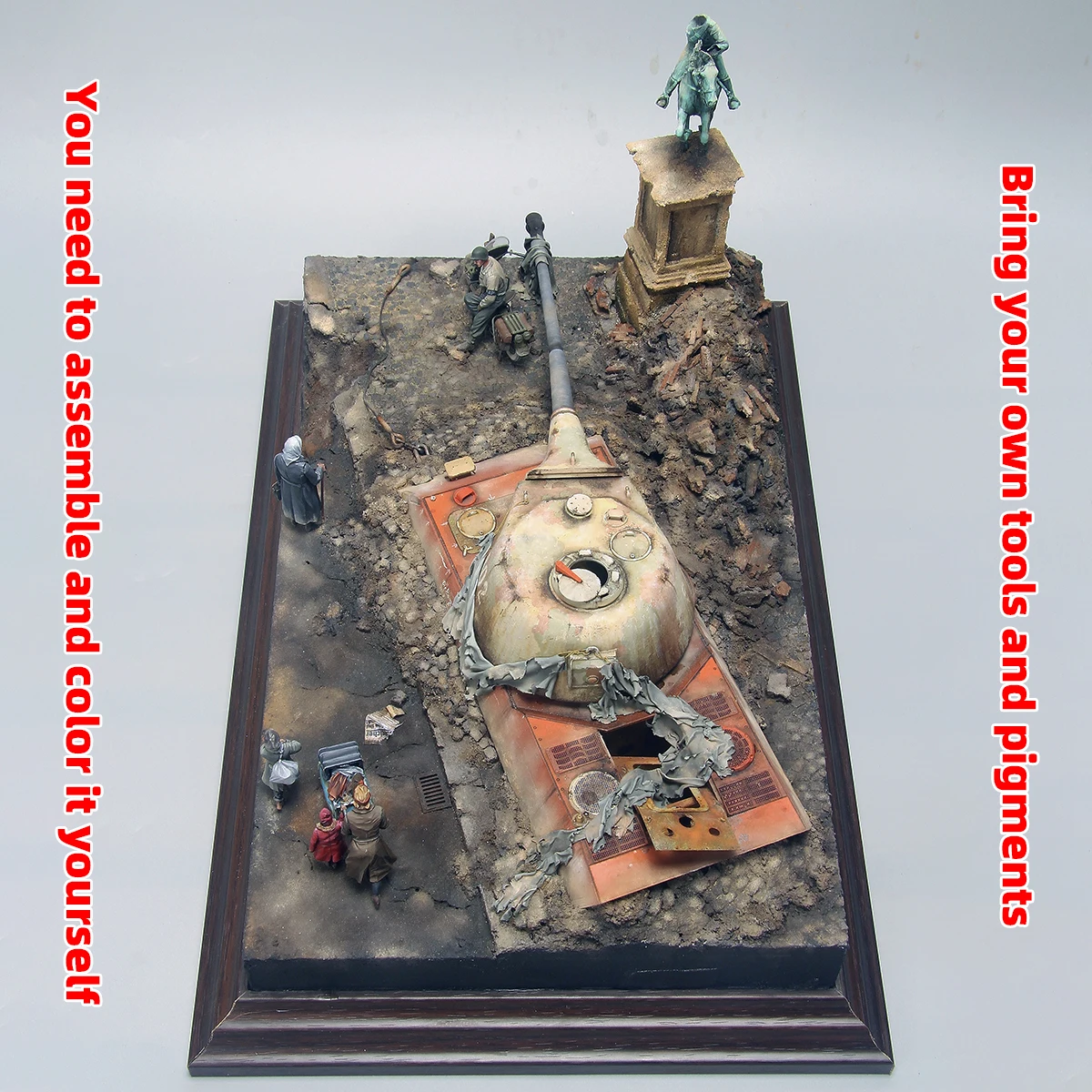 Montage-Set für Autobahn, Straßenmodell, architektonisches Modell, Ziegelsteinpflasterung, quadratische Plaza, öffentliche Diorama, Maßstabsmodellbausatz, Ausstellungsständer, 1/35 – Detail 1