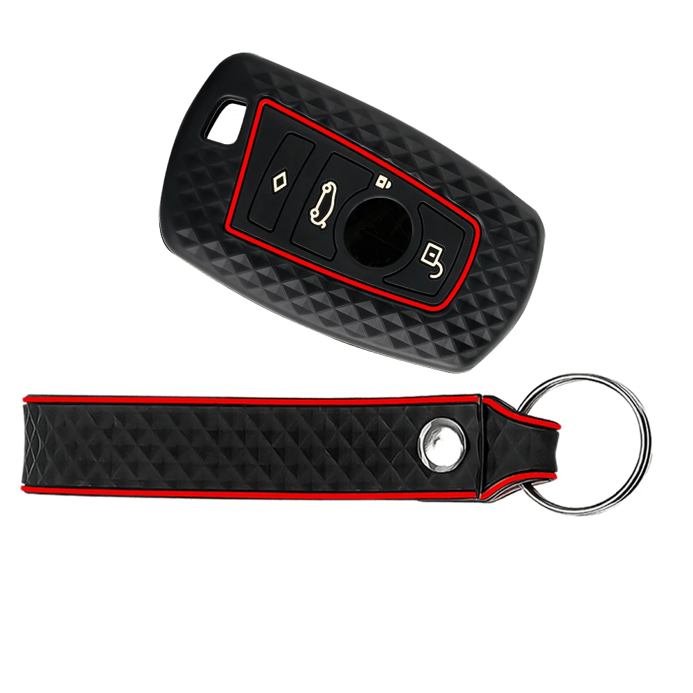 Silicone For BMW F30 F31 F32 F34 F20 F21 F07 F10 1 3 5 7 Series X1 X3 G01 X4 G02 X5 F15 F16 M3 M4 Car Key Case Cover Shell Fob